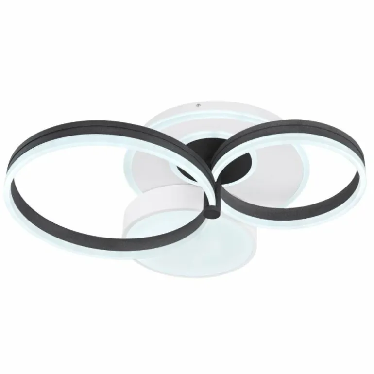 Plafonnier Globo JACK LED Blanc, 1 lumière, Télécommandes