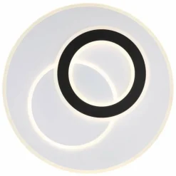 Plafonnier Globo JACQUES LED Noir, Blanc, 1 lumière, Télécommandes