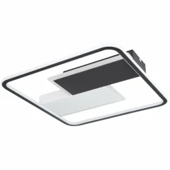 Plafonnier Globo JENNA LED Noir, Blanc, 1 lumière, Télécommandes