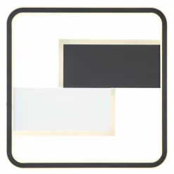 Plafonnier Globo JENNA LED Noir, Blanc, 1 lumière, Télécommandes