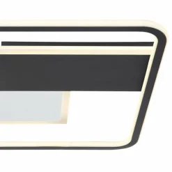 Plafonnier Globo JENNA LED Noir, Blanc, 1 lumière, Télécommandes