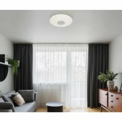 Plafonnier Globo JOCELYN LED Blanc, 1 lumière, Télécommandes