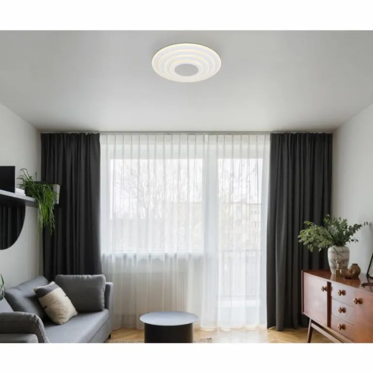 Plafonnier Globo JOCELYN LED Blanc, 1 lumière, Télécommandes