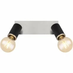 Plafonnier Globo JOSEBA Noir, 2 lumières