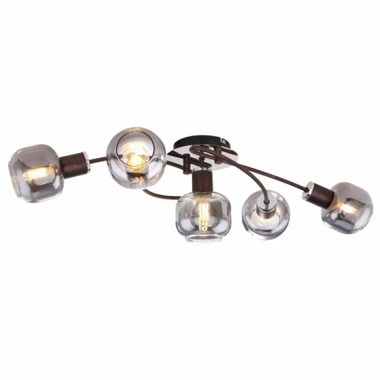 Plafonnier Globo KABU Cuivre, 5 lumières