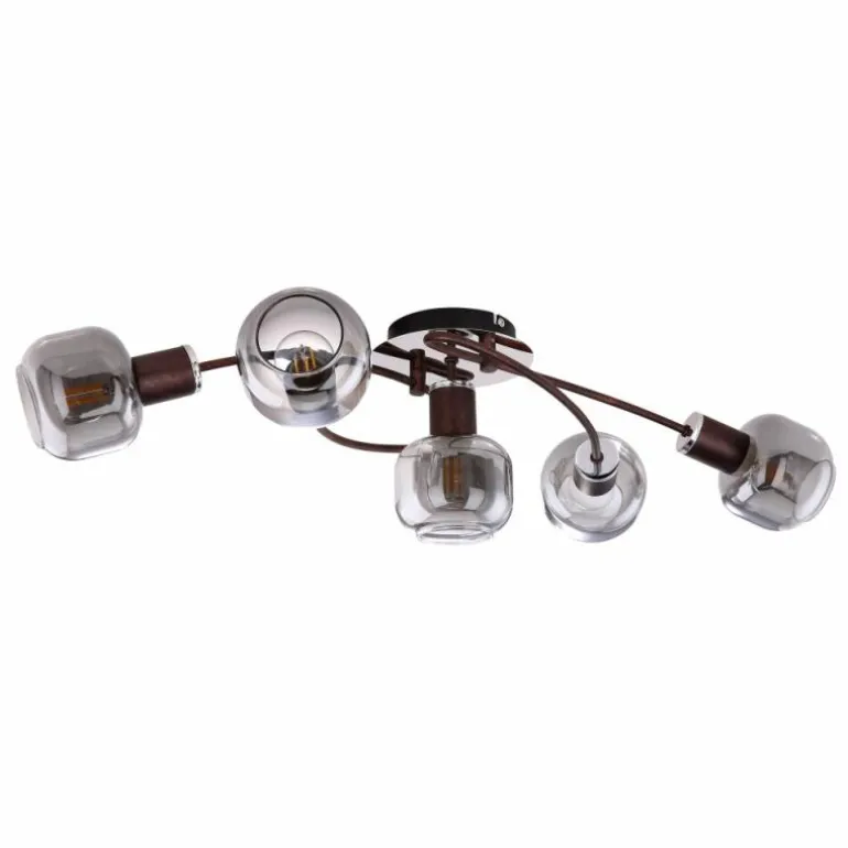 Plafonnier Globo KABU Cuivre, 5 lumières