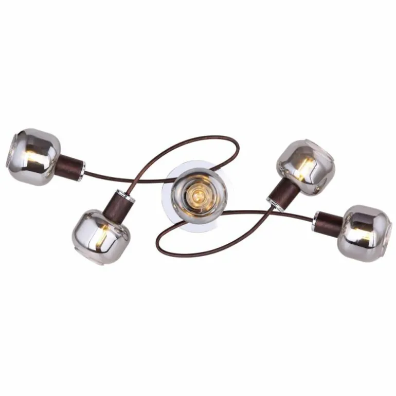 Plafonnier Globo KABU Cuivre, 5 lumières