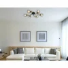 Plafonnier Globo LALLY Laiton, Noir, 6 lumières