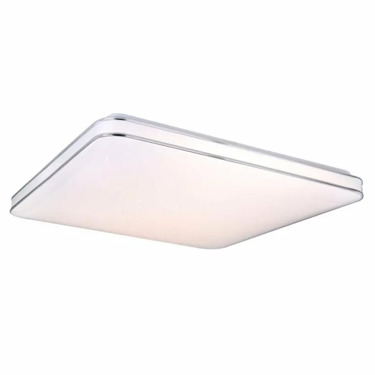 Plafonnier Globo LASSY LED Blanc, 1 lumière, Télécommandes