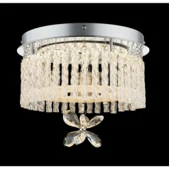 Plafonnier Globo LED Chrome, 1 lumière