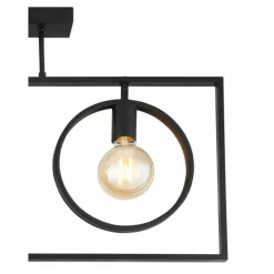 Plafonnier Globo MARKUS Noir, 3 lumières