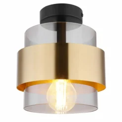 Plafonnier Globo MILLEY Noir, 1 lumière