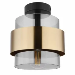 Plafonnier Globo MILLEY Noir, 1 lumière