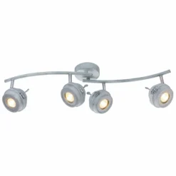 Plafonnier Globo MYCAH LED Gris, 4 lumières