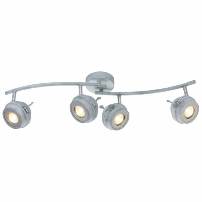 Plafonnier Globo MYCAH LED Gris, 4 lumières