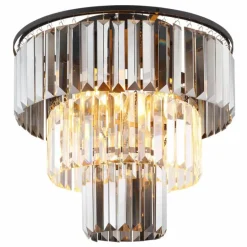 Plafonnier Globo NAXIS Noir, 3 lumières