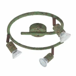 Plafonnier Globo OLANA Vert, Rouille, 3 lumières