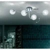 Plafonnier Globo ORINA Chrome, Blanc, 4 lumières