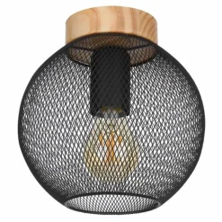 Plafonnier Globo PABLO Noir, 1 lumière