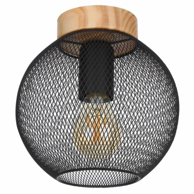 Plafonnier Globo PABLO Noir, 1 lumière