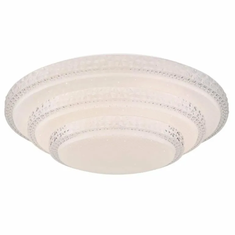 Plafonnier Globo RITA LED Blanc, 1 lumière, Télécommandes