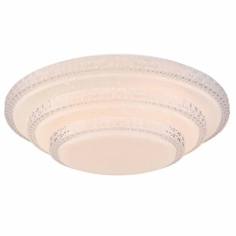 Plafonnier Globo RITA LED Blanc, 1 lumière, Télécommandes