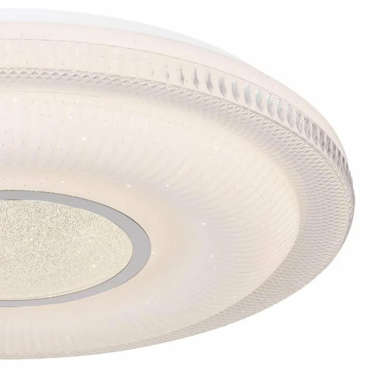 Plafonnier Globo RITA LED Blanc, 1 lumière, Télécommandes