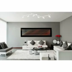 Plafonnier Globo ROBBY Blanc, 6 lumières