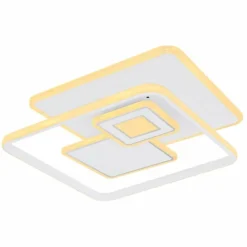 Plafonnier Globo RODERICK LED Blanc, 1 lumière, Télécommandes