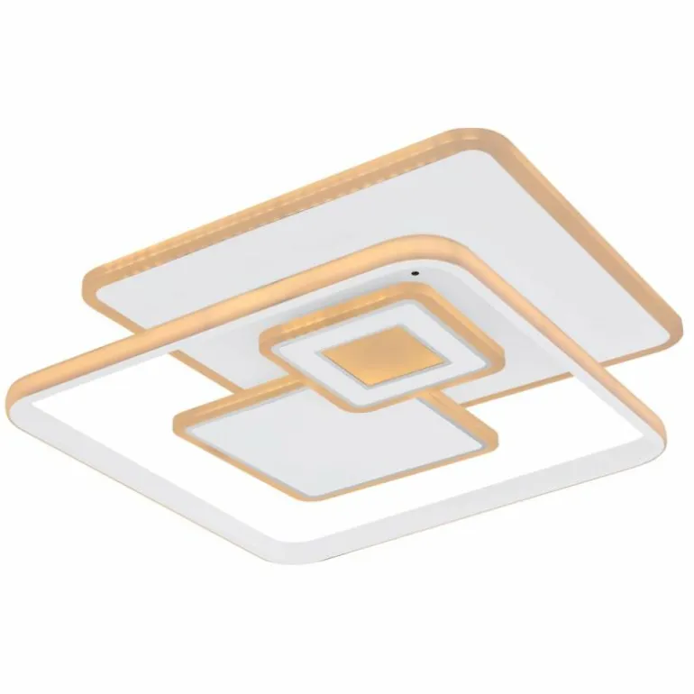 Plafonnier Globo RODERICK LED Blanc, 1 lumière, Télécommandes