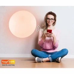 Plafonnier Globo SAJAMA LED Blanc, 1 lumière, Télécommandes