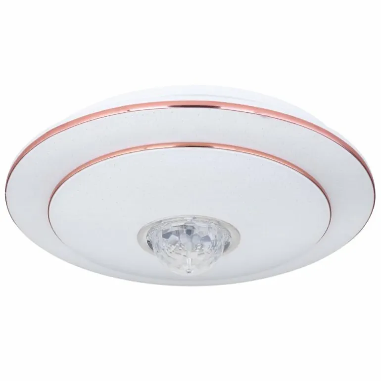 Plafonnier Globo SANTINA LED Blanc, 1 lumière, Télécommandes