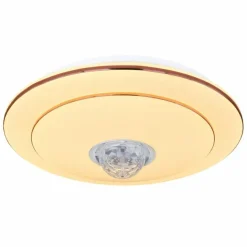 Plafonnier Globo SANTINA LED Blanc, 1 lumière, Télécommandes