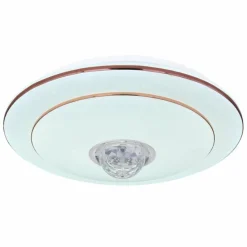 Plafonnier Globo SANTINA LED Blanc, 1 lumière, Télécommandes