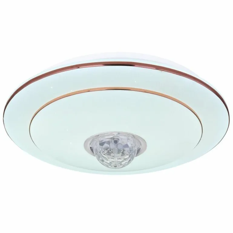 Plafonnier Globo SANTINA LED Blanc, 1 lumière, Télécommandes