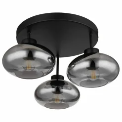 Plafonnier Globo SHAUN Noir, 3 lumières