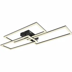 Plafonnier Globo TINY LED Noir, 1 lumière, Télécommandes