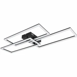 Plafonnier Globo TINY LED Noir, 1 lumière, Télécommandes