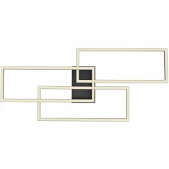 Plafonnier Globo TINY LED Noir, 1 lumière, Télécommandes