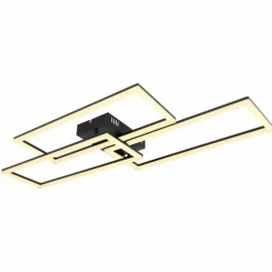 Plafonnier Globo TINY LED Noir, 1 lumière, Télécommandes