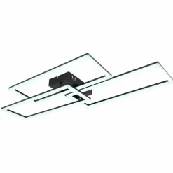 Plafonnier Globo TINY LED Noir, 1 lumière, Télécommandes