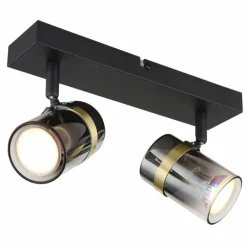 Plafonnier Globo TRABBY Noir, 2 lumières