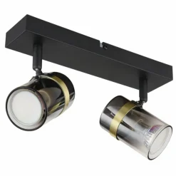 Plafonnier Globo TRABBY Noir, 2 lumières