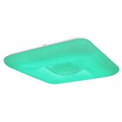 Plafonnier Globo TRYSTAN LED Blanc, 1 lumière, Télécommandes, Changeur de couleurs