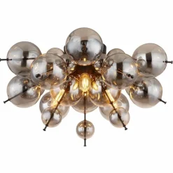 Plafonnier Globo UDO Noir, 3 lumières