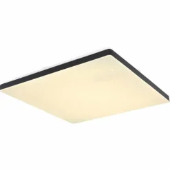 Plafonnier Globo ULLY LED Noir, Blanc, 1 lumière, Télécommandes, Changeur de couleurs