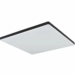 Plafonnier Globo ULLY LED Noir, Blanc, 1 lumière, Télécommandes, Changeur de couleurs