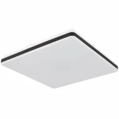 Plafonnier Globo ULLY LED Noir, 1 lumière, Télécommandes