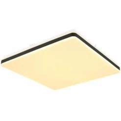 Plafonnier Globo ULLY LED Noir, 1 lumière, Télécommandes