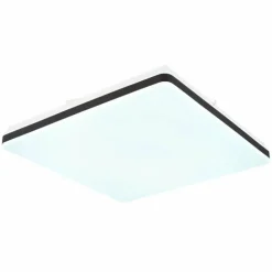 Plafonnier Globo ULLY LED Noir, 1 lumière, Télécommandes